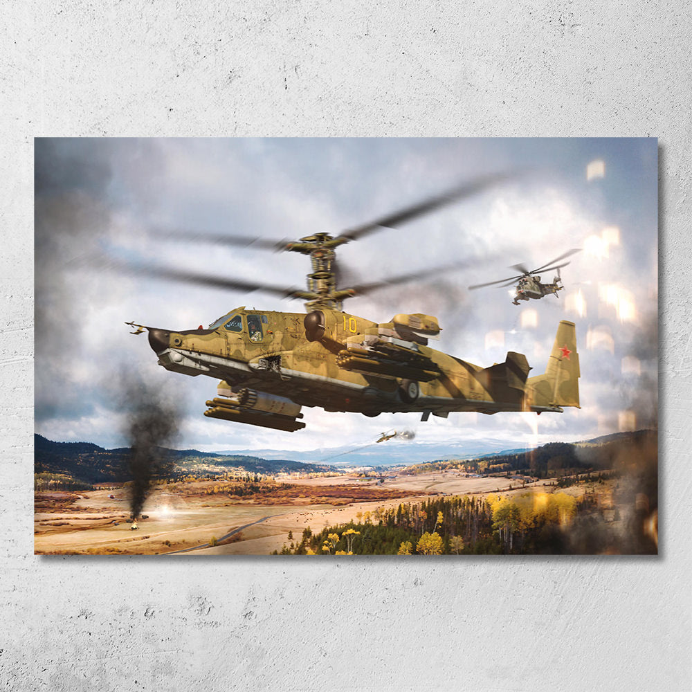 KA-50 Attack Helicopter Poster