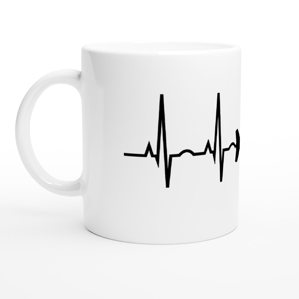 Mirage F1 Mug | Heartbeat Collection – Alpha Check Designs