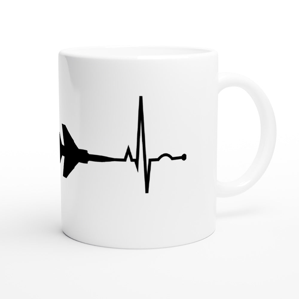 Mirage F1 Mug | Heartbeat Collection – Alpha Check Designs