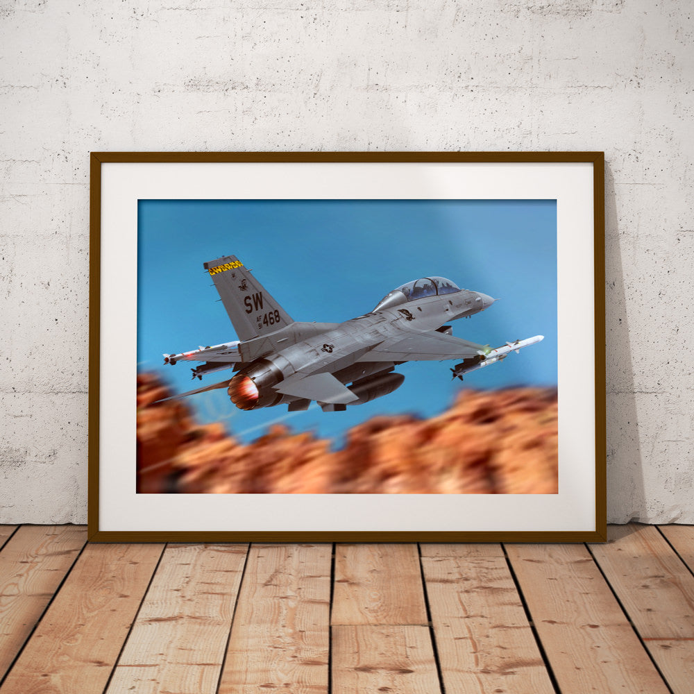 F-16D Viper 79th Fighter Squadron Poster – Alpha Check Designs