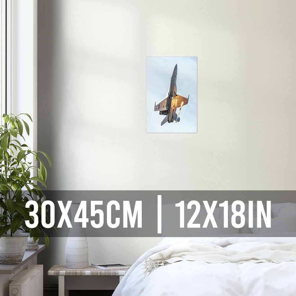 F/A-18 Hornet Popping Flares Poster – Alpha Check Designs