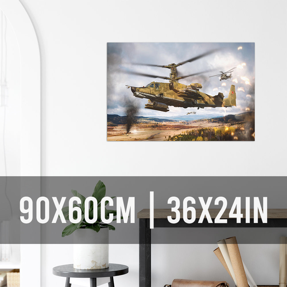 KA-50 Attack Helicopter Poster